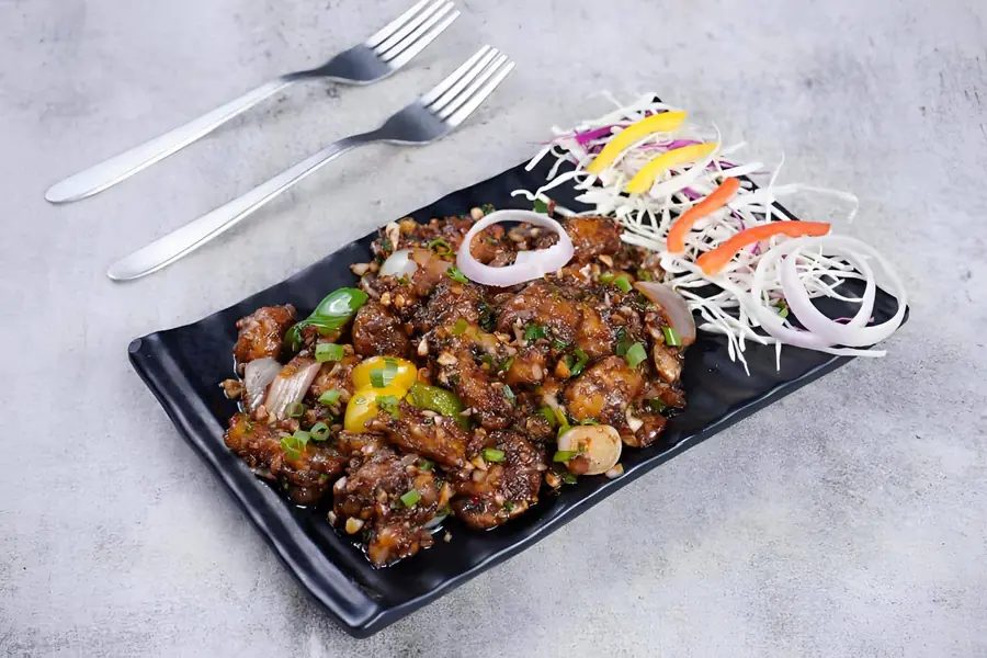 Mushroom Chilly at Leval-1 Restaurant & Caterers, Surat