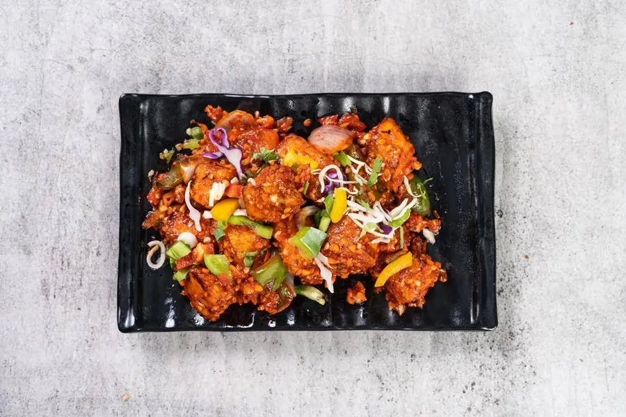 Schezwan Paneer Dry at Leval-1 Restaurant & Caterers, Surat